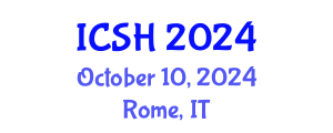 International Conference on Social Sciences and Humanities (ICSH) October 10, 2024 - Rome, Italy