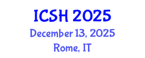International Conference on Social Sciences and Humanities (ICSH) December 13, 2025 - Rome, Italy