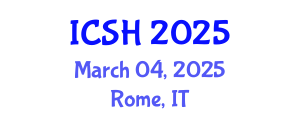 International Conference on Social Sciences and Humanities (ICSH) March 04, 2025 - Rome, Italy