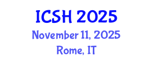 International Conference on Social Sciences and Humanities (ICSH) November 11, 2025 - Rome, Italy