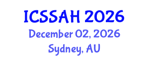 International Conference on Social Sciences, Arts and Humanities (ICSSAH) December 02, 2026 - Sydney, Australia International Conference on Social Sciences, Arts and Humanities (ICSSAH) December 02, 2026 - Sydney, Australia