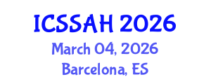 International Conference on Social Sciences, Arts and Humanities (ICSSAH) March 04, 2026 - Barcelona, Spain