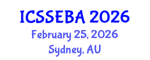 International Conference on Social Sciences, Economics, and Business Administration (ICSSEBA) February 25, 2026 - Sydney, Australia