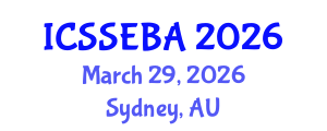 International Conference on Social Sciences, Economics, and Business Administration (ICSSEBA) March 29, 2026 - Sydney, Australia