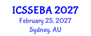 International Conference on Social Sciences, Economics, and Business Administration (ICSSEBA) February 25, 2027 - Sydney, Australia International Conference on Social Sciences, Economics, and Business Administration (ICSSEBA) February 25, 2027 - Sydney, Australia
