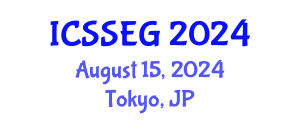 International Conference on Social Sciences, Economics and Geography (ICSSEG) August 15, 2024 - Tokyo, Japan