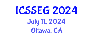 International Conference on Social Sciences, Economics and Geography (ICSSEG) July 11, 2024 - Ottawa, Canada