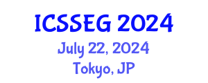 International Conference on Social Sciences, Economics and Geography (ICSSEG) July 22, 2024 - Tokyo, Japan