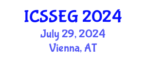 International Conference on Social Sciences, Economics and Geography (ICSSEG) July 29, 2024 - Vienna, Austria