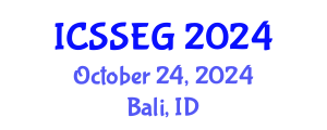 International Conference on Social Sciences, Economics and Geography (ICSSEG) October 24, 2024 - Bali, Indonesia