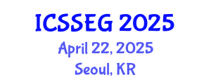 International Conference on Social Sciences, Economics and Geography (ICSSEG) April 22, 2025 - Seoul, Republic of Korea