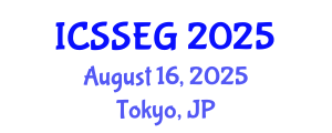 International Conference on Social Sciences, Economics and Geography (ICSSEG) August 16, 2025 - Tokyo, Japan