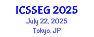 International Conference on Social Sciences, Economics and Geography (ICSSEG) July 22, 2025 - Tokyo, Japan