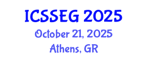 International Conference on Social Sciences, Economics and Geography (ICSSEG) October 21, 2025 - Athens, Greece