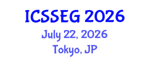 International Conference on Social Sciences, Economics and Geography (ICSSEG) July 22, 2026 - Tokyo, Japan