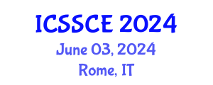 International Conference on Social Studies, Communication and Education (ICSSCE) June 03, 2024 - Rome, Italy