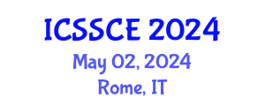 International Conference on Social Studies, Communication and Education (ICSSCE) May 02, 2024 - Rome, Italy