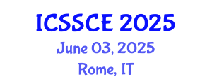 International Conference on Social Studies, Communication and Education (ICSSCE) June 03, 2025 - Rome, Italy