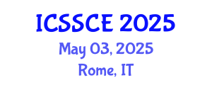International Conference on Social Studies, Communication and Education (ICSSCE) May 03, 2025 - Rome, Italy
