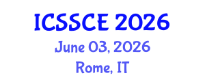 International Conference on Social Studies, Communication and Education (ICSSCE) June 03, 2026 - Rome, Italy