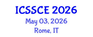 International Conference on Social Studies, Communication and Education (ICSSCE) May 03, 2026 - Rome, Italy