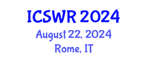 International Conference on Social Work and Research (ICSWR) August 22, 2024 - Rome, Italy
