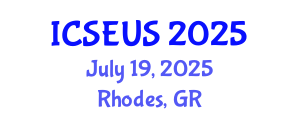 International Conference on Society, Economics and Urban Studies (ICSEUS) July 19, 2025 - Rhodes, Greece