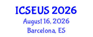 International Conference on Society, Economics and Urban Studies (ICSEUS) August 16, 2026 - Barcelona, Spain