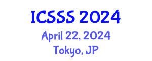 International Conference on Society Systems Science (ICSSS) April 22, 2024 - Tokyo, Japan