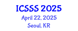 International Conference on Society Systems Science (ICSSS) April 22, 2025 - Seoul, Republic of Korea
