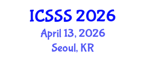 International Conference on Society Systems Science (ICSSS) April 13, 2026 - Seoul, Republic of Korea International Conference on Society Systems Science (ICSSS) April 13, 2026 - Seoul, Republic of Korea