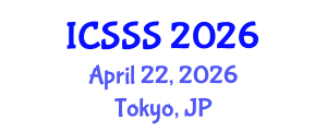 International Conference on Society Systems Science (ICSSS) April 22, 2026 - Tokyo, Japan