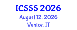 International Conference on Society Systems Science (ICSSS) August 12, 2026 - Venice, Italy