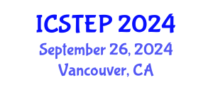 International Conference on Society, Tourism, Education and Politics (ICSTEP) September 26, 2024 - Vancouver, Canada