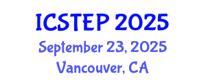 International Conference on Society, Tourism, Education and Politics (ICSTEP) September 23, 2025 - Vancouver, Canada