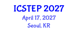 International Conference on Society, Tourism, Education and Politics (ICSTEP) April 17, 2027 - Seoul, Republic of Korea International Conference on Society, Tourism, Education and Politics (ICSTEP) April 17, 2027 - Seoul, Republic of Korea