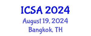 International Conference on Sociocultural Anthropology (ICSA) August 19, 2024 - Bangkok, Thailand