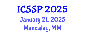 International Conference on Sociological Social Psychology (ICSSP) January 21, 2025 - Mandalay, Myanmar