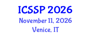 International Conference on Sociological Social Psychology (ICSSP) November 11, 2026 - Venice, Italy