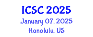 International Conference on Sociology and Criminology (ICSC) January 07, 2025 - Honolulu, United States