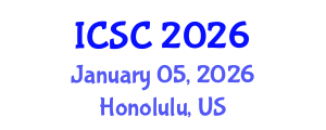 International Conference on Sociology and Criminology (ICSC) January 05, 2026 - Honolulu, United States International Conference on Sociology and Criminology (ICSC) January 05, 2026 - Honolulu, United States