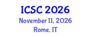 International Conference on Sociology and Criminology (ICSC) November 11, 2026 - Rome, Italy International Conference on Sociology and Criminology (ICSC) November 11, 2026 - Rome, Italy