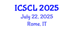 International Conference on Sociology, Criminology and Law (ICSCL) July 22, 2025 - Rome, Italy