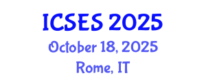 International Conference on Sociology of Education and Society (ICSES) October 18, 2025 - Rome, Italy