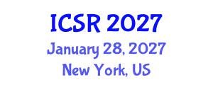 International Conference on Sociology of Religion (ICSR) January 28, 2027 - New York, United States International Conference on Sociology of Religion (ICSR) January 28, 2027 - New York, United States