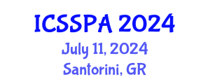International Conference on Sociology of Sport and Physical Activity (ICSSPA) July 11, 2024 - Santorini, Greece