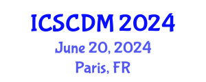 International Conference on Soft Computing and Data Mining (ICSCDM) June 20, 2024 - Paris, France