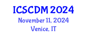 International Conference on Soft Computing and Data Mining (ICSCDM) November 11, 2024 - Venice, Italy