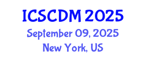 International Conference on Soft Computing and Data Mining (ICSCDM) September 09, 2025 - New York, United States