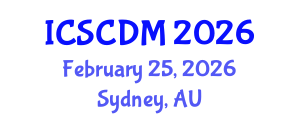 International Conference on Soft Computing and Data Mining (ICSCDM) February 25, 2026 - Sydney, Australia